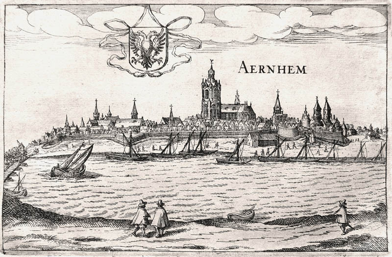 Gezicht op Arnhem 1613 Guiccardini